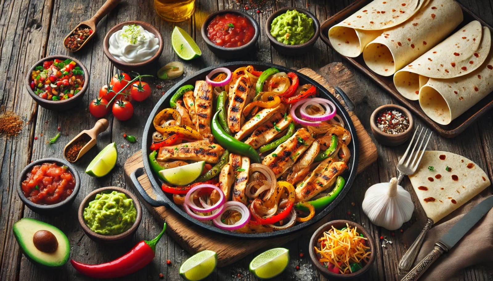 recette fajitas poulet