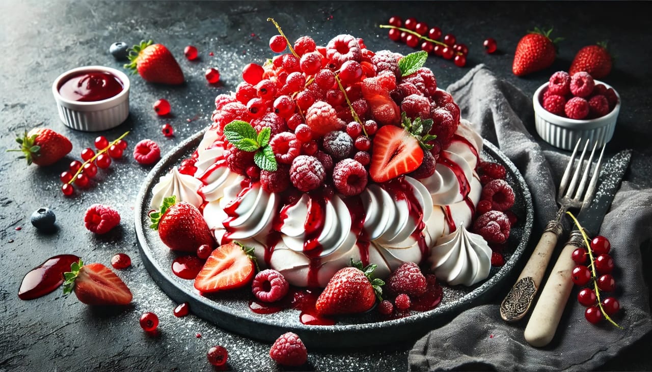 Pavlova  fruits rouges