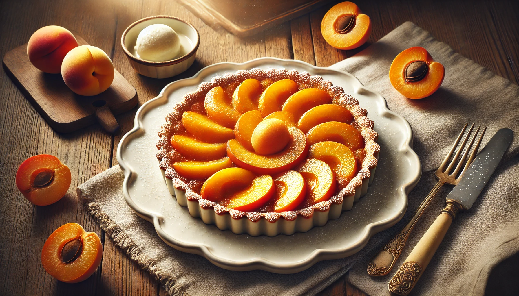 tarte aux abricots classique​