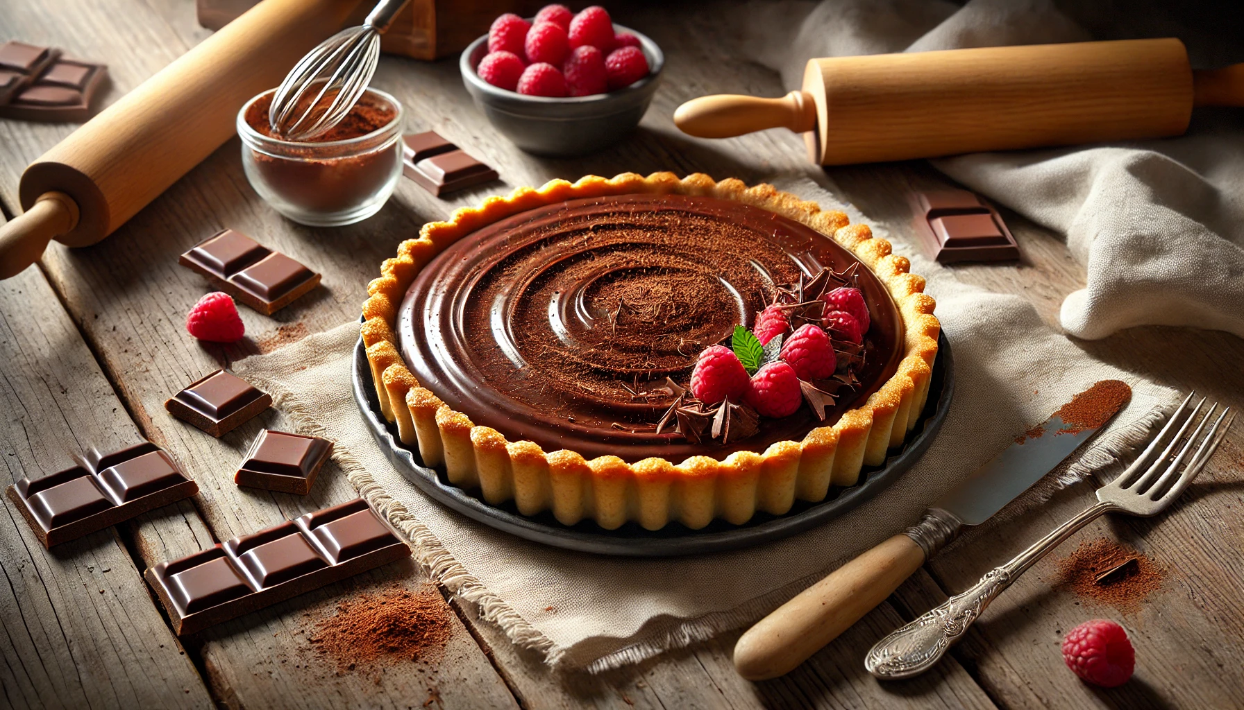 recette tarte au chocolat​