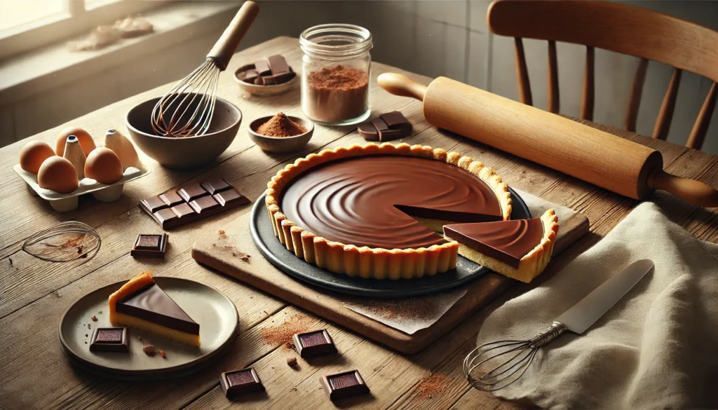 tarte au chocolat facile​